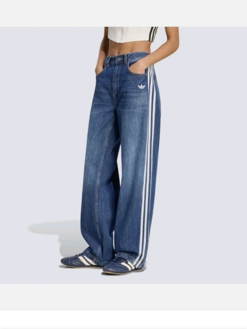 Adidas Vintage Dad Jeans New With Tags